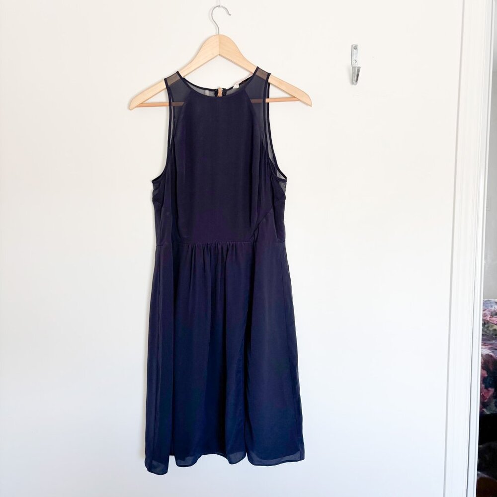 Rebecca Taylor Navy Sleeveless Dress — Size 6